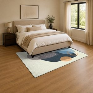 RUGS DEPOT LXDP-0397 Wholesale Grey Silver Bohemian Persian Digital Printed Machine Washable Chenille Area Rug Non <b>Slip</b> - Product Image 3