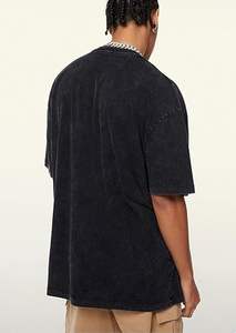 Fabricante logotipo personalizado impreso camisetas Streetwear Premium 180g 220 Gsm algodón pesado camiseta lisa 100% algodón camisetas Unisex - Product Image 2