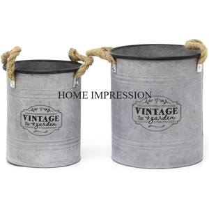 Haute qualité métal fleur planteur ensemble 3 nouveau Design maison jardin Pots décoratifs planteur bas prix fait inde fleurs artificielles - Product Image 6