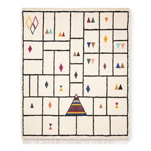 Alfombra de Lana de Nueva Zelanda de Pelo Largo, Tejida a Mano en Marruecos, para Interiores de Lujo, Última Tendencia - Product Image 3