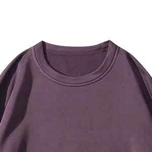 Sudadera Larga Personalizada para Mujer, Talla Grande, Cuello Redondo, Transpirable, Resistente al Viento, Poliéster/Algodón, Diseño Frontal Bordado con Cristales, Otoño - Product Image 2