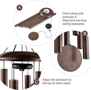 Campanas de viento para exterior de tono profundo-Campanas de viento de 38 ''Liquidación al aire libre Campanas de viento de tono profundo - Product Image 2