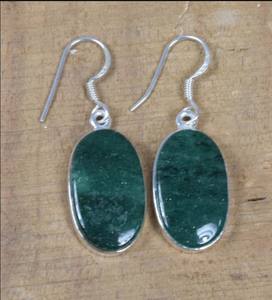 Pendiente de Aventurina verde, pendiente de Plata de Ley 925, pendiente de piedra preciosa de Aventurina hecho a mano, joyería para regalos de aniversario - Product Image 4