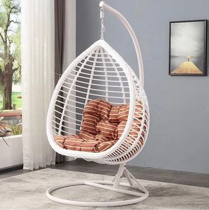 Nouveau design Panier abordable en acier osier rotin siège de balançoire meubles extérieur patio balançoire chaise suspendu jardin balançoire oeuf chaise - Product Image 4