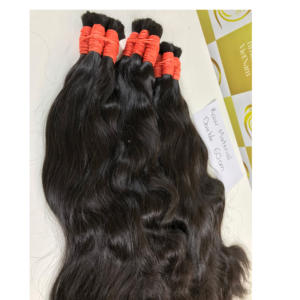 Extensiones de cabello a granel ondulado de cuerpo vietnamita virgen 100% cabello humano de alta calidad - Product Image 1