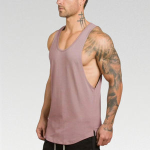 Wholesale Custom Logo Men's Acid Wash <b>Sleeveless</b> Tank <b>Tops</b> Fitness Sportswear Stringers - Product Image 4