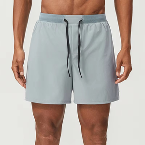 Nouveau modèle de short de fitness pour homme avec logo personnalisé short de fitness respirant avec cordon de serrage solide services de sport OEM ODM - Product Image 3