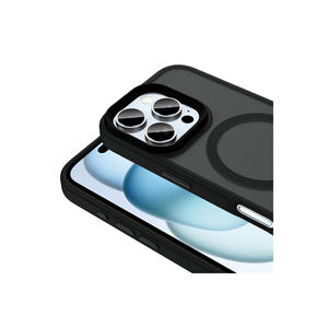 Coque en silicone magnétique pour Magsafe pour iPhone 16 Pro, coque de téléphone fine de luxe, dos mat, compatible avec la charge sans fil INS - Product Image 4