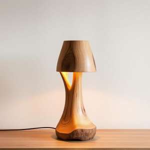 Polished <b>Wooden</b> <b>Crafts</b> Table Lamp <b>Boxes</b> and <b>Wall</b> <b>Signs</b> for Decorative Purposes - Product Image 1