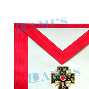 Masonic ASSR 18th Degree Knight <b>Rose</b> Croix Apron High Quality Masonic Regalia Apron for Uniform - Product Image 2