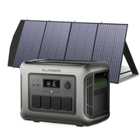 ALL POW ERS R1500 LITE Stasiun Daya Portabel 1600W Colokan AU Lithium Ion Gelombang Sinus Murni Panel Surya MPPT Senter