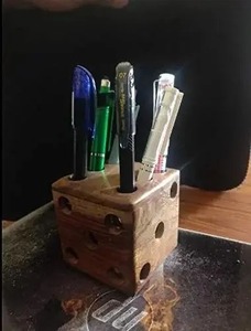 Portalápices de madera y resina Material para almacenamiento de lápices de faizacraft - Product Image 2