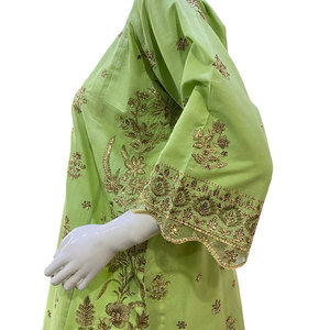 Ensemble de 3 pièces pour femmes, exclusif, brodé, en tissu lawn, coupe classique, toutes saisons, style indien/pakistanaise - Product Image 6