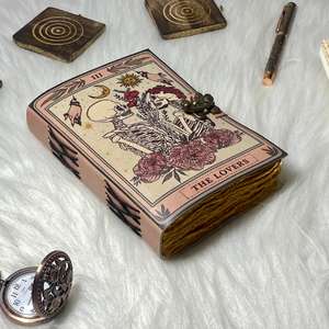 Skull Print Leather Journal Notebooks Thermal Bound and Thread-Sewn for Durability for Gift Giving - Product Image 4