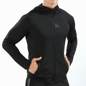 เสื้อแจ็กเก็ตออกกำลังกายผู้ชายกันลมระบายอากาศคอตั้งเสื้อกีฬาวิ่งด้านหน้าโลโก้ - Product Image 5