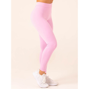 Nouveau rose bonbon NKD V Scrunch Leggings haute pli sur ceinture avec dos en forme de V et vêtements actifs mode Gym Leggings pour les femmes - Product Image 6