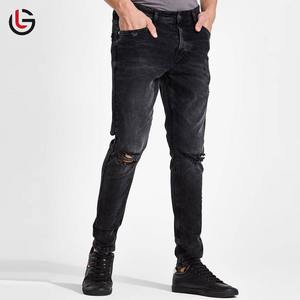Jeans en denim de haute qualité pour hommes, style gothique, brodés, solides, respirants, légers, vintage, décontractés, coupe droite, pour l'hiver et le printemps - Product Image 1