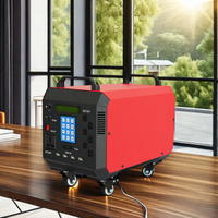 Sistemas de Energía Solar MPPT de Pago por Uso, Salida de CA 220V, Kit de Energía Solar Móvil, Almacenamiento LiFePO4, Puertos de CC, Proyectos Domésticos Fuera de la Red