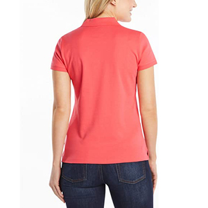2025 nuevo estilo de ropa informal para mujer, polos transpirables de manga corta de algodón 100% de alta calidad con logotipo personalizado - Product Image 2