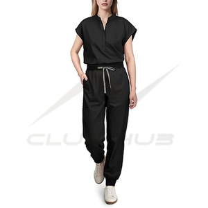 Conjunto de Uniforme Médico para Mujer al por Mayor, Tejido Elástico Transpirable de Poliéster, Ideal para Hospital - Product Image 1