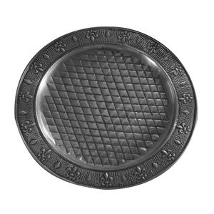 Plato Decorativo Hecho a Mano con Recubrimiento en Polvo Amarillo, Apto para Alimentos, Plato de Presentación Curvado a Mano, Platos para Servir en la Cocina - Product Image 4