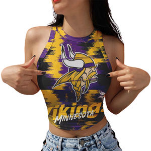 Débardeur d'été en tricot côtelé sans manches pour femmes Sexy décontracté hauts courts en coton pour Fitness respirant et mince à vendre - Product Image 4