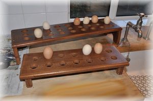 Porte-œufs en bois de haute qualité avec un design compatible lave-vaisselle pour une utilisation à la ferme, en cuisine, sur le marché - Style moderne et luxueux - Product Image 6