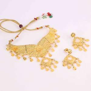 ขายส่งแฟชั่น14K 18K 24K สร้อยคอโชคเกอร์ไมโครทองชุดเครื่องประดับออกแบบดอกไม้แบบดั้งเดิมสร้อยคอขึ้นรูป - Product Image 2