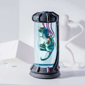 <b>Lamp</b> custom resin,Velociraptor <b>lamp</b> resin,custom night light, alien <b>lamp</b> epoxy, art deco <b>lamp</b>, Personalized gift, Handmade gift - Product Image 5