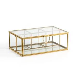 Caja de Almacenamiento de Joyería de Metal Personalizable con Marco de Metal Plateado, Organizador de Almacenamiento Ecológico para el Hogar para Accesorios de Mujer - Product Image 6