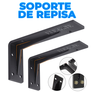 Supporti per Mensole Galleggianti in Acciaio Resistenti 34x14x5cm per Uso in Bagno - Product Image 3