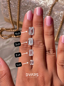 5,00 Ct Emerald Cut IGI Certified G-Color Filled Lab Grown Loose Diamond Clarity CVD para la fabricación de joyas - Product Image 5