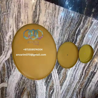 Plafonnier suspendu moderne Zenith en forme de cercle doré, en acrylique, pour décorations de mariage aux Émirats arabes unis, en Arabie Saoudite et aux États-Unis