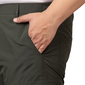 Pantalones cargo de tela Premium para hombre: Diseño de múltiples bolsillos, costuras duraderas, perfectos para exteriores, trabajo y ropa informal - Product Image 3
