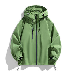 Blouson d'hiver pour homme, coupe-vent d'extérieur, tissu tricoté lavé, unisexe, robuste et confortable, logo personnalisé, vente en gros - Product Image 1