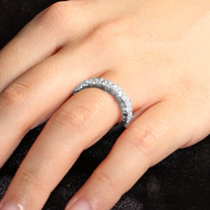 แหวนหมั้นแบบคลัสเตอร์เล็กๆขนาดเล็กสุดอินเทรนด์แหวนแต่งงานประดับเพชรที่เจียระไนสีทอง18K สำหรับผู้หญิงเป็นของขวัญสำหรับผู้หญิง - Product Image 4