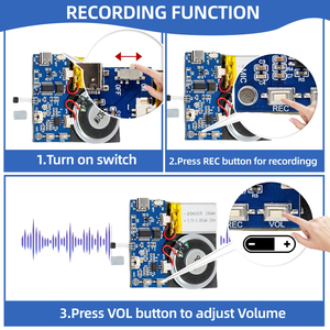 USB có thể tải xuống và chip ghi âm cho thiệp chúc mừng với công tắc cảm biến ánh sáng cho Quà Tặng Thiệp chúc mừng Loa - Product Image 5