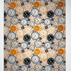 Papiers faits à la main imprimés sur mesure taille A5 modèle de marque de conifère 89569 technique traditionnelle de fabrication du papier d'artisans qualifiés pour le bureau - Product Image 1