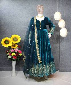 Venta al por mayor Indian Sharara Modest Blusas Camisas Boutique Party Suit - Product Image 3