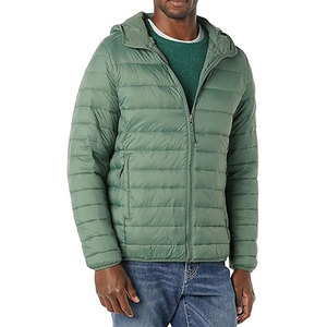 Men's Winter Outdoor Jackets Gradient Warm Vintage Stylish Zip <b>Padded</b> Down Puffer Jacket Streetwear Custom - Product Image 1