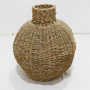 Artex Dong Thap Vase écologique en jonc de mer tissé à la main Art déco pour salon et décoration de mariage Vietnam - Product Image 3