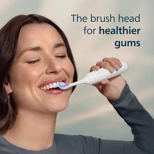 Têtes de brosse à dents électriques de rechange authentiques Philips Sonicare G3 Two-in-One, blanches, lot de 4, pour une utilisation d'un an, HX9054/65 - Product Image 5