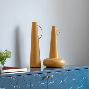 Kira Cut Argent Couleur Nickel Fini Moderne Sol Décoratif En Métal Fleur Vase Maison De Mariage Décoration avec Personnaliser Logo Taille - Product Image 6