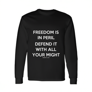 T-shirt a maniche lunghe Freedom Is In Peril dal design premium per gli amanti della libertà - Product Image 2