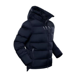 Chaqueta de Plumón Ligera con Capucha para Hombre, Abrigo Acolchado Cálido para Deportes de Invierno y Uso Casual, Chaquetas de Plumón para Hombre - Product Image 1