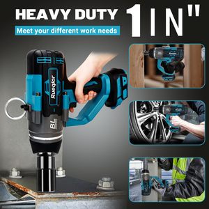 Clé à chocs sans fil haute performance 1 pouce 2250FT-LBS, visseuse à chocs électrique sans balais pour voiture, camion, tondeuse, batterie lithium 220V - Product Image 4