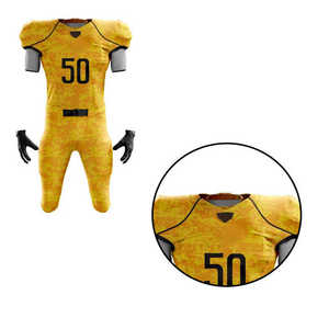 2025 nouveauté personnalisé de haute qualité séchage rapide hommes formation vêtements de sport Football américain maillot ensemble en gros équipe court - Product Image 5