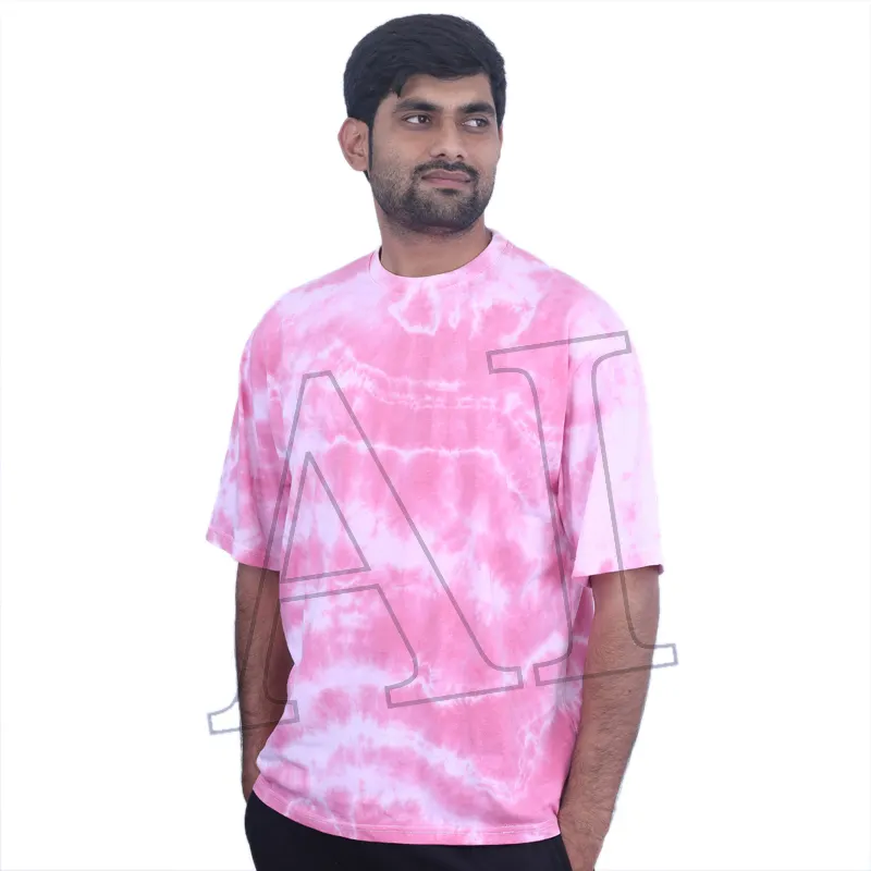 T-shirts manches courtes 100% coton Tie Dye pour hommes, prix d'usine