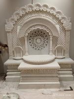 Temple en marbre blanc de qualité supérieure en marbre pooja mandir décoration spirituelle pour la maison