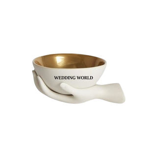 Bol à chocolat en métal finition or, qualité supérieure, fait à la main, bol à bonbons classique, élégant, design - Product Image 2